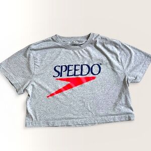 Speedo Heather Gray Half Shirt Tee
